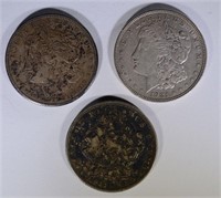 1921 P, D & S MORGAN DOLLARS