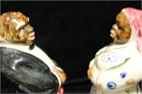 Black Americana Porcelain S&P Shakers