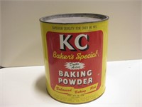 Vtg KC Baking Powder Tin - 8"