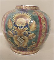 8" Tall Hand Painted Ceramic Vase - China