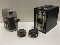 Revere 8 Movie Camera & Brownie Film Camera