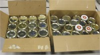 Lot of 2 Boxes Of Vintage Canning Jars Ball, etc