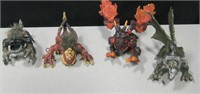 Lot Of  4 Toy Dragons