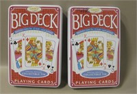 2 Tins Fundex Oversized Playing Card Decks