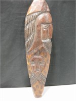 22" Tall Carved Wood Wall Decor