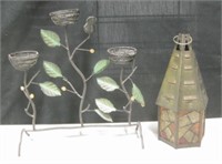 Bird w/ Flora Candle Holder & Tea Light Lamp