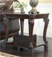 Norcastle Square End Table in Brown