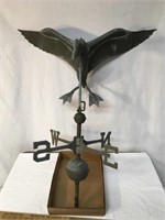 Cooper Duck Weather Vane approx 28” Wing Stand &