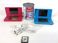 2 Nintendo DS +câble + carte jeu