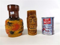 2 vases en céramique Taiwan et W Germany