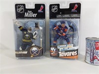 2 figurines joueurs de hockey action figures