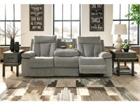 Living Room Reclining Sofa w/ Drop Down Table