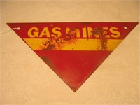 Metal Gas Mines Military Sign