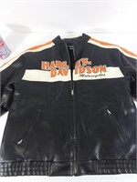 Manteau Harley Davidson en cuir taille enfant L.