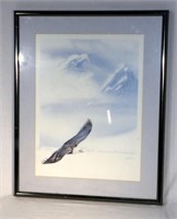 Framed Eagle Print with Isiah Quote
