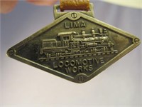 Lima Locamotive Works Pocket Watch FOB