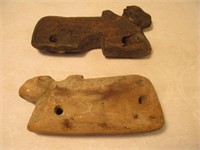 2 Early Primitive Figure Carvings