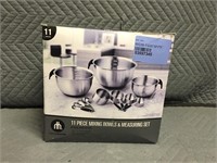 11 Piece Mixing Bowl & Measuring Set