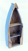 Small Wood Boat Decor Shelf 23.5" Tall Nice