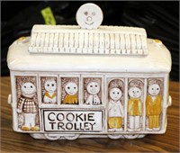 Vintage Treasure Craft Cookie Trolley Cookie Jar