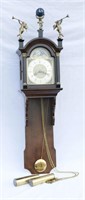 Wood & Brass Pendulum Day Night Clock