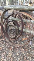 5 x Cast Steel Wheel Rings