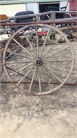 Pair Wooden Spoke Wheels 1300mm