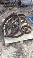 Pallet Lot Cast Wheels