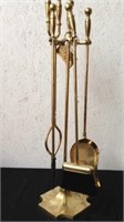 Brass fireplace accessories