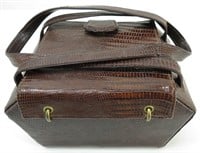 Vintage Box Style Leather Handbag