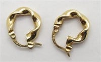 14K Gold Earrings ITALY (1.2 grams)