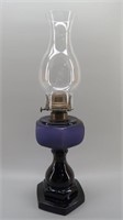 Antique Queen Anne Amethyst Purple Oil Lantern