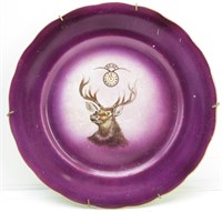 BPOE Elks Lodge Antique Purple Wall Plate