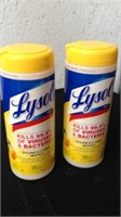 2 New Lysol disinfecting wipes 35 wipes each