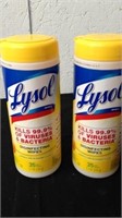 2 New Lysol disinfecting wipes 35 wipes