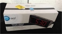 ONN Digital AM/FM clock radio looks new in box
