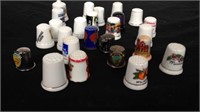Group of collectible and vintage symbols thimbles