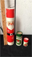 Vintage cardboard Christmas match containers with