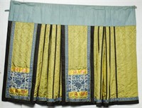 Chinese Qing Dynasty Mandarin Silk Skirt / Qun