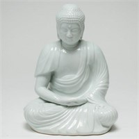 Japanese Hirado Ware Porcelain Buddha Sculpture