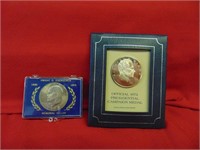(2) 1972 Nixon/Eisenhower Medals
