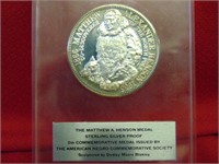 (1) Matthew A. Henson STERLING Proof Medal
