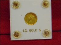 (1) 1856 Indian Princess Head $1 GOLD coin