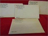 (4) 1968-1969- P&D. UNC. Mint Sets