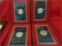 (4) 1971-1974-S Brown Ike SILVER Proof set
