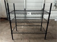 Metro Rack with 3 Adjustable Wire Shelves