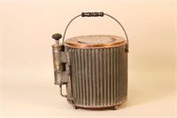 Unusual Handcrafted Copper Minnow Bucket, w/