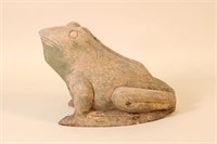 Early Folk Art Frog by Unknown Carver, Carved