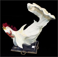 Galos Design Spain Porcelain Rooster Sculpture
