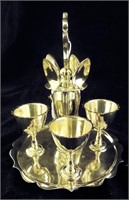Silver Plate Egg Cup Set